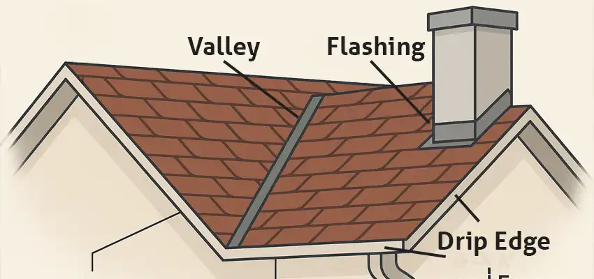 Flashing, Valleys and Edges: Areas to Watch on Older Roofs Hanson massachusetts